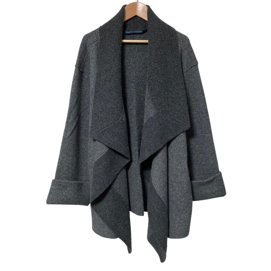 美品 RALPH LAUREN ラルフローレン オープンフロント ショールカラー 
