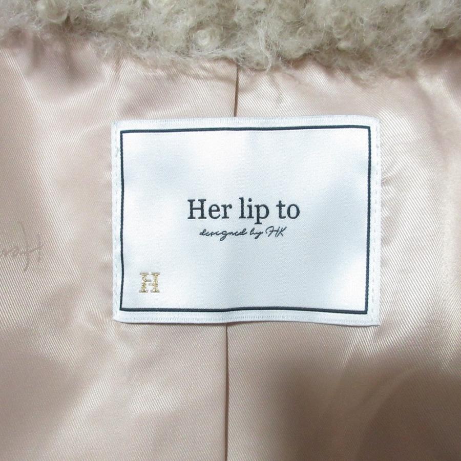 美品 Her lip to ハーリップトゥ Royal Faux Fur Coat フェイクファー 