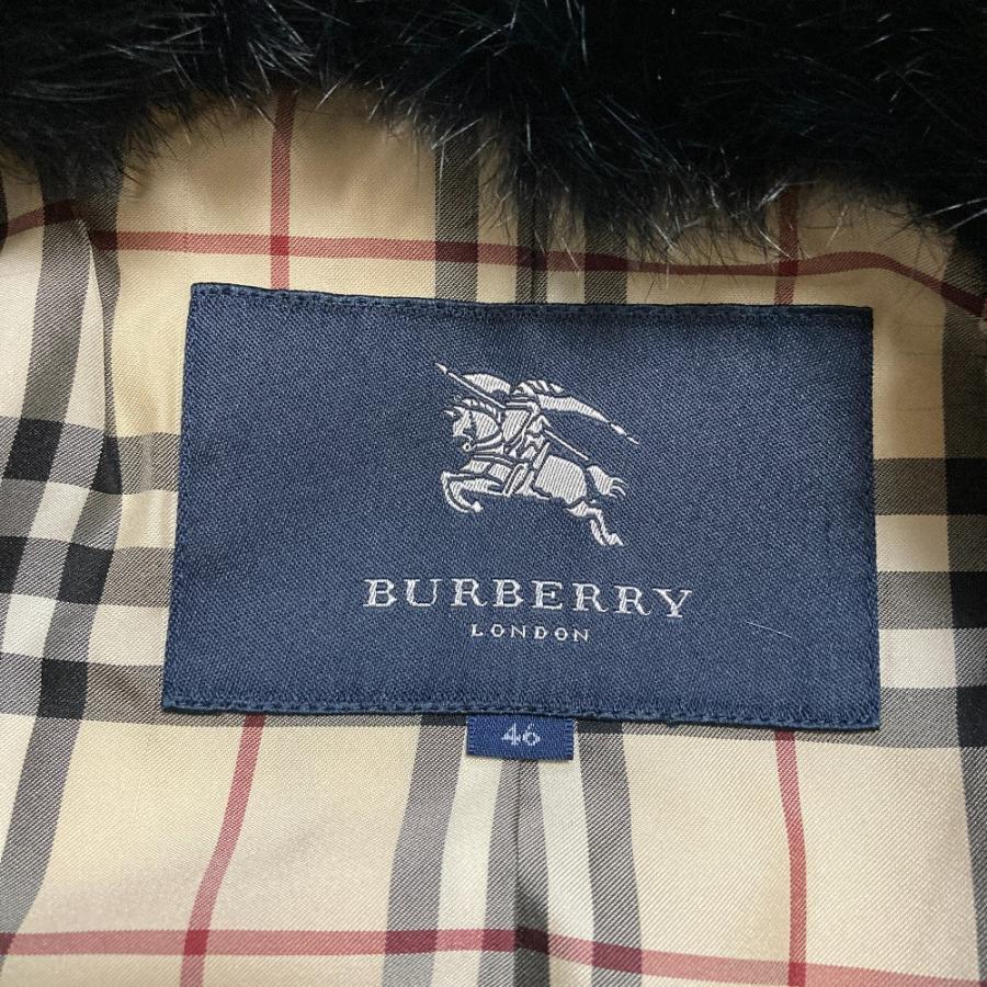 美品 BURBERRY LONDON バーバリーロンドン 裏地ノバチェック ラビット 