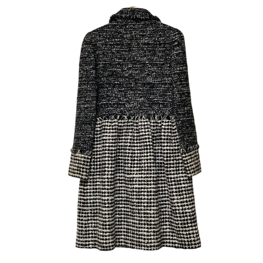 Rene（ルネ） 良品 ツイード コート 6243470 サイズ36 ブラック 