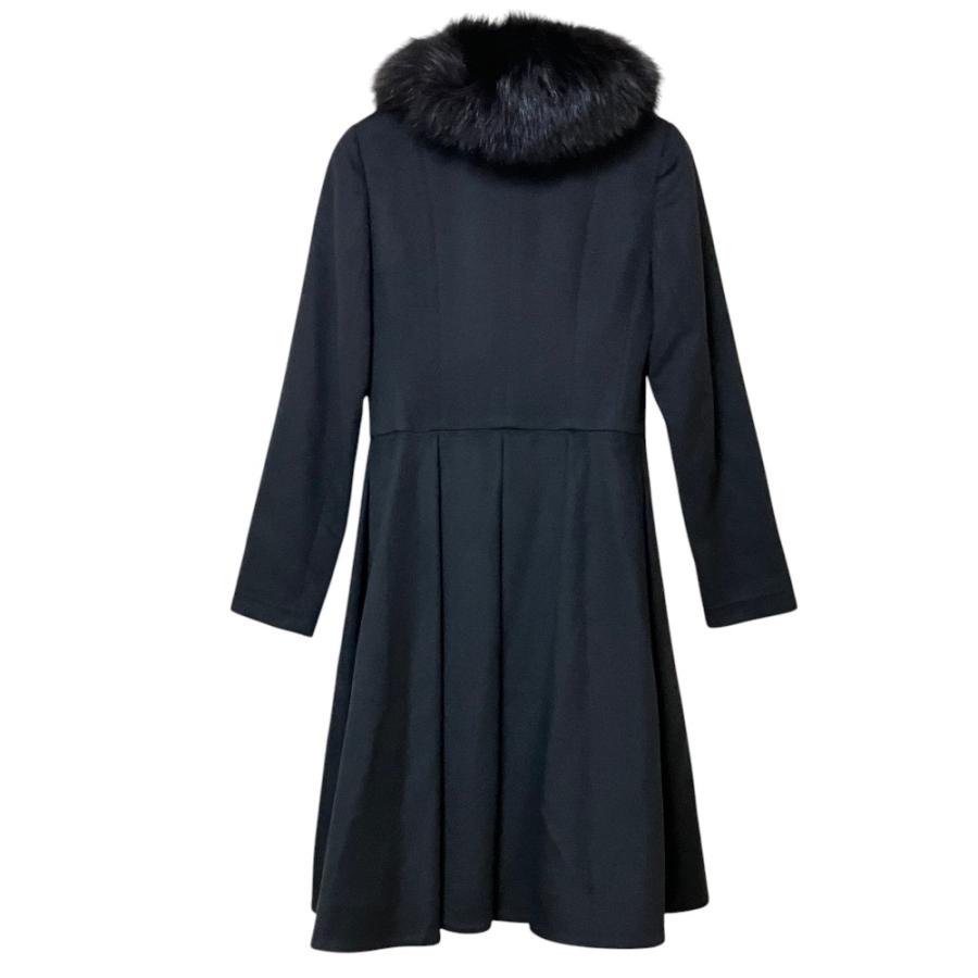 ✨美品✨23区 スタンドカラー Aライン ロングコート アンゴラ混 48 