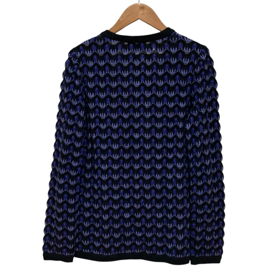 MISSONI（ミッソーニ） 美品 フクレジャガード Vネック ニット