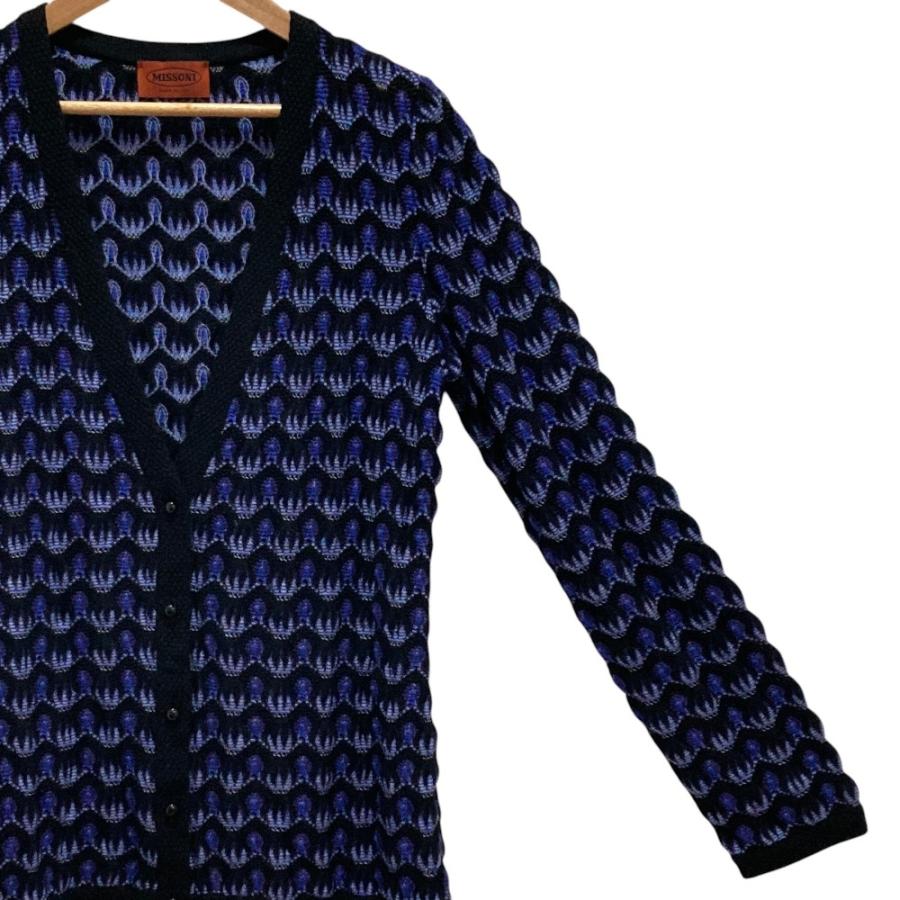 MISSONI（ミッソーニ） 美品 フクレジャガード Vネック ニット