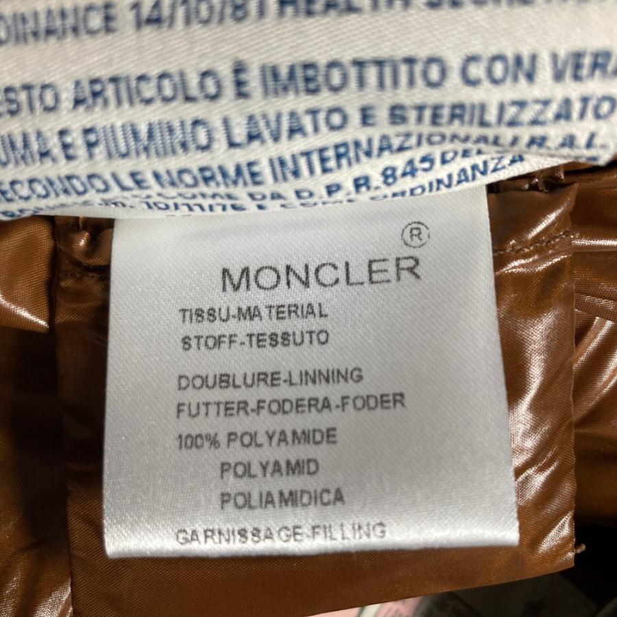 MONCLER（モンクレール） 美品 GHANY ダウンベスト サイズ1 ブラウン