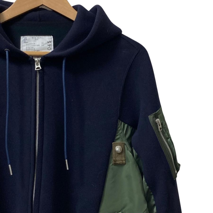 tバル様　美品 sacai スポンジスウェット　ma-1ドッキング パーカー sacai（サカイ） 美品 スポンジスエット MA-1 ドッキングパーカー SCM