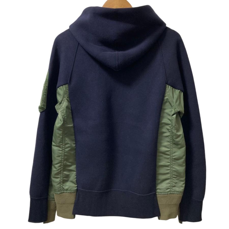 tバル様　美品 sacai スポンジスウェット　ma-1ドッキング パーカー sacai（サカイ） 美品 スポンジスエット MA-1 ドッキングパーカー SCM