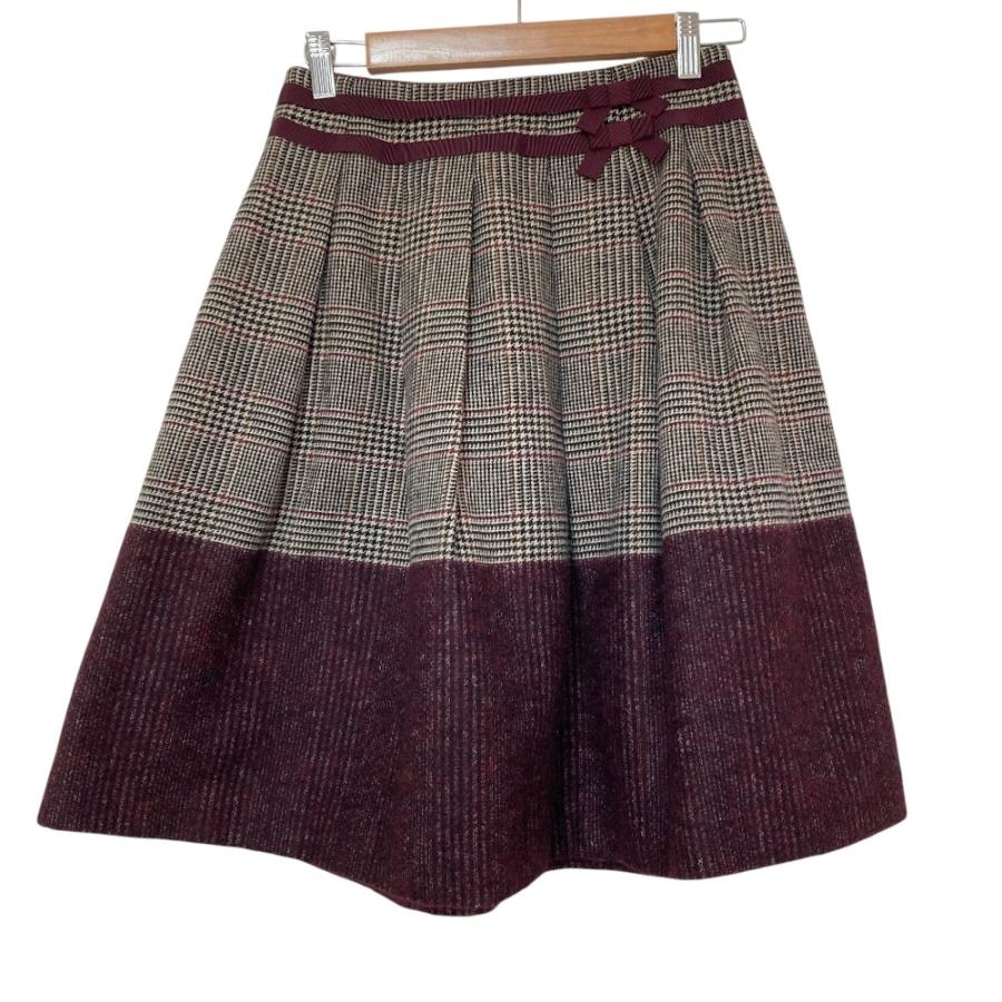 M'S GRACY（エムズグレイシー） 美品 M'SGRACY グレンチェック ウール