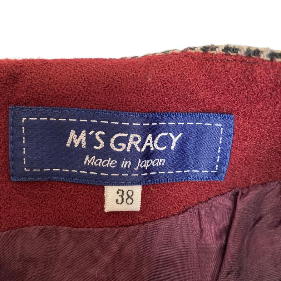 M'S GRACY（エムズグレイシー） 美品 M'SGRACY グレンチェック ウール