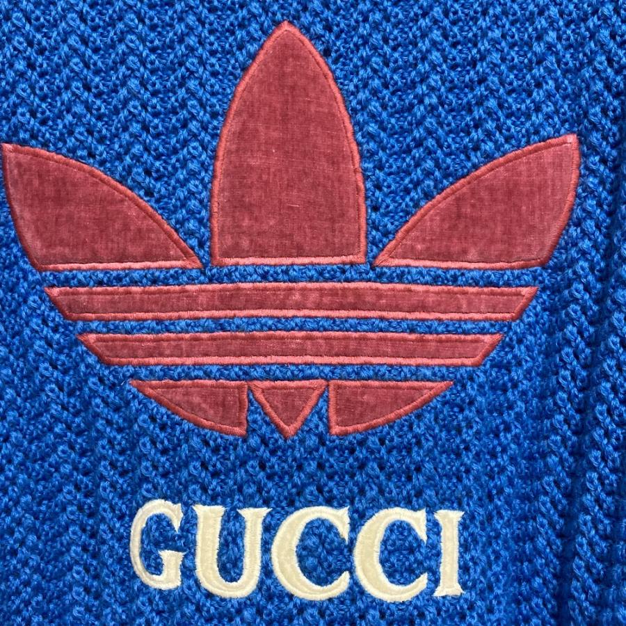 GUCCI（グッチ） 美品 × adidas アディダスコラボ ロゴ刺繍 ニット