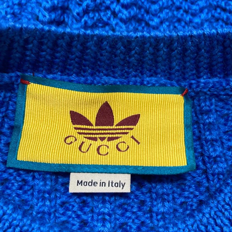 GUCCI（グッチ） 美品 × adidas アディダスコラボ ロゴ刺繍 ニット
