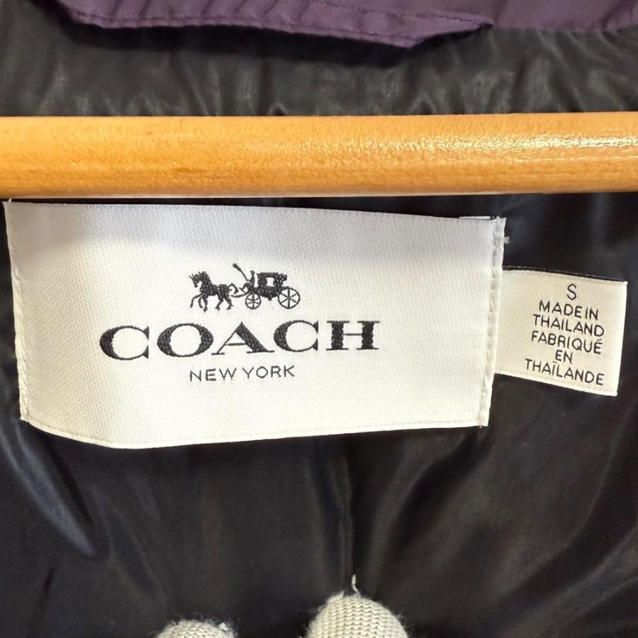 COACH（コーチ） 美品 COATH ナイロン フーディ ダウンジャケット S 