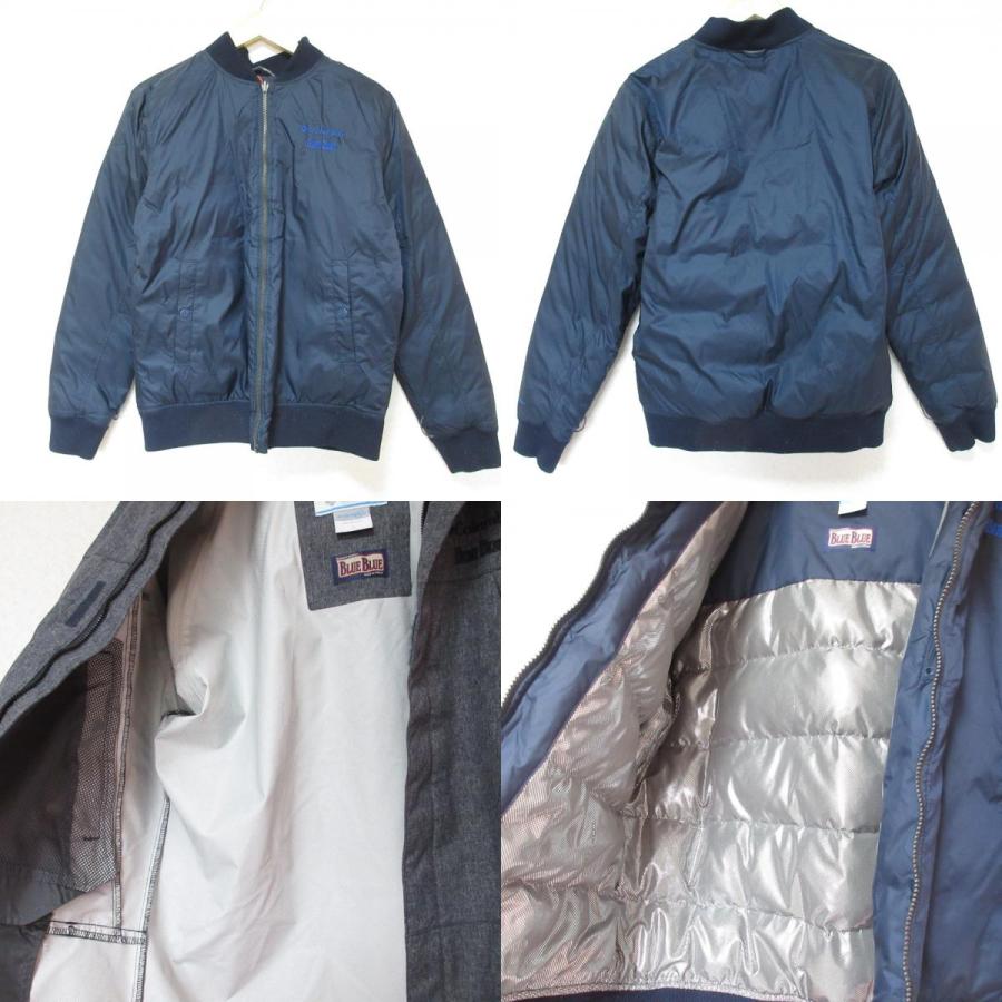 Columbia（コロンビア） 良品 ブルーブルー別注 ナイロン ダウン 
