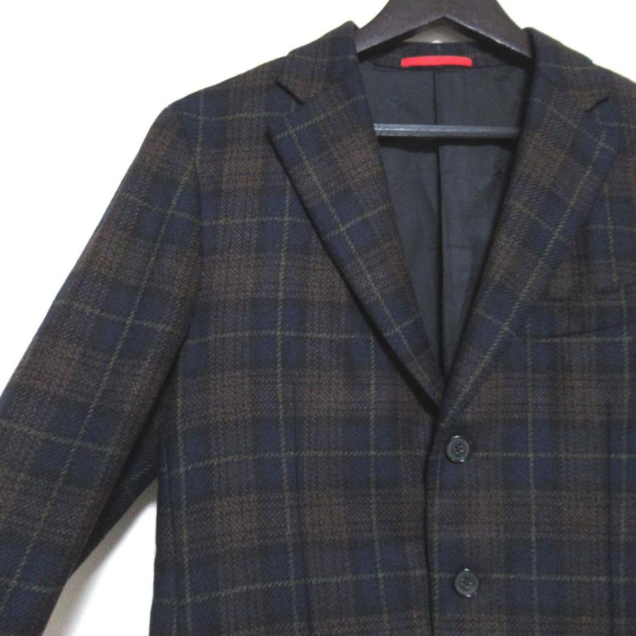 ISAIA（イザイア） 美品 チェック柄 ウール×カシミヤ シングル 