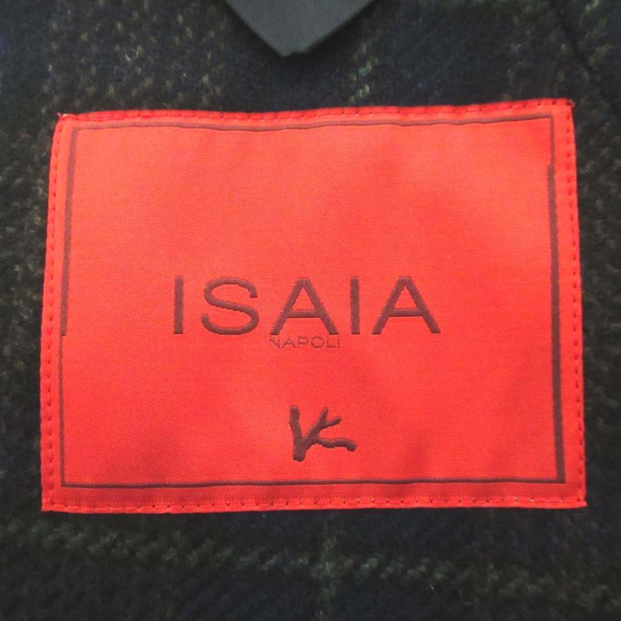 ISAIA（イザイア） 美品 チェック柄 ウール×カシミヤ シングル 