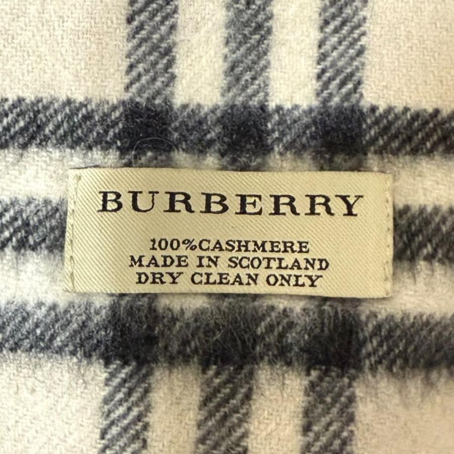 美品 BURBERRY バーバリー ノバチェック柄 カシミヤ100