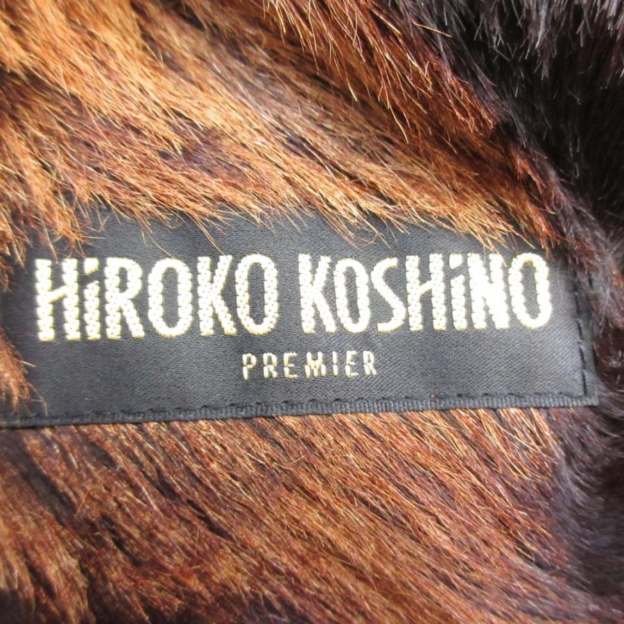 HIROKO KOSHINO（ヒロコ コシノ） 美品 山羊革 ジャケット ファー  