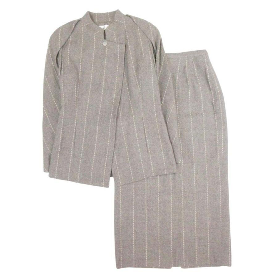 あみ　HIROKO KOSHINO ジャケット ラムシェ ロングスカート HIROKO KOSHINO（ヒロコ コシノ） 良品 スカートスーツ セットアップ 2