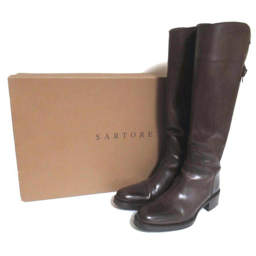 SARTORE 美品 サルトル レザー クロスベルト ジョッパーブーツ