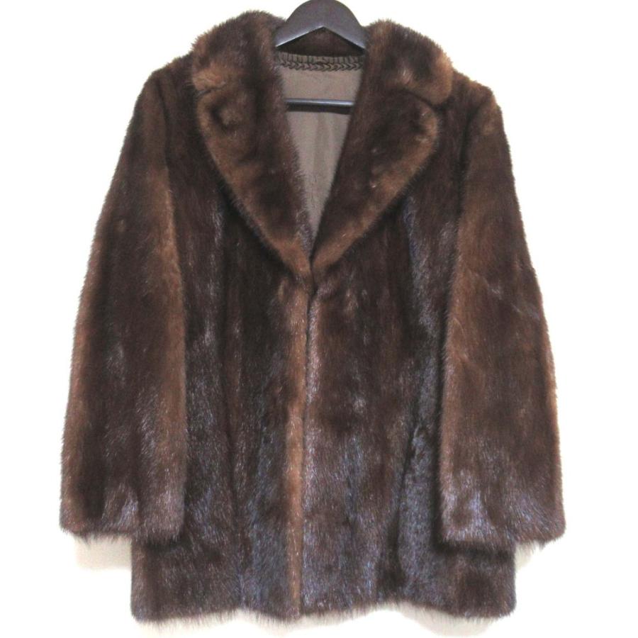 美品 WHITE BEAR ホワイトベアー ミンク 毛皮 リアルファー ハーフ