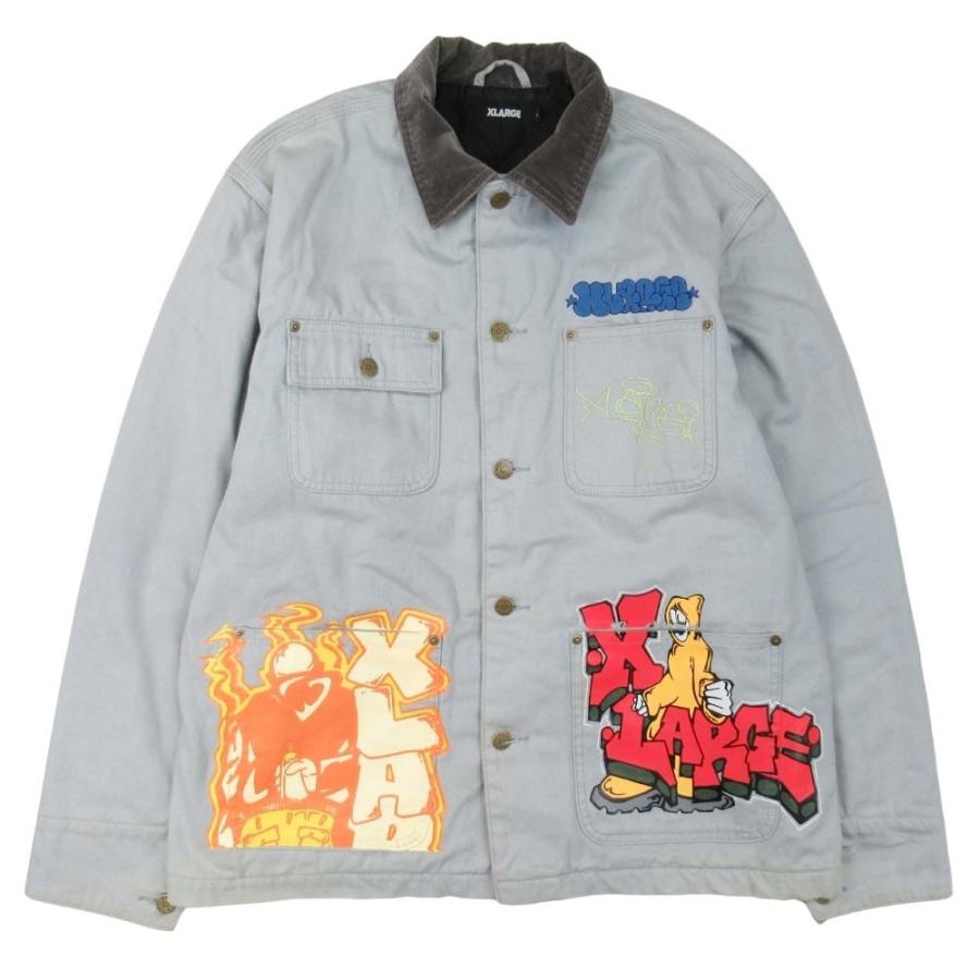 XLARGE 良品 23aw エクストララージ ダック地 カバーオール