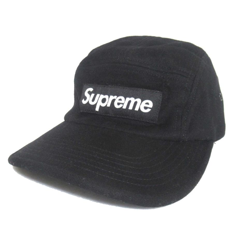 Supreme Wool Camp Cap ブラック　ロロピアーナ生地 Supreme × Loro Piana Wool Camp Cap ブラック 【公式通販】