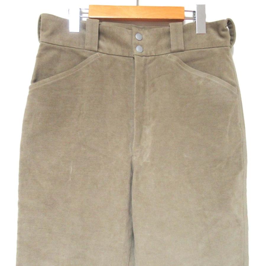 COMOLI コモリ　ベージュパンツ　汚れあり　格安 COMOLI（コモリ） 美品 サンプル品 モールスキン パンツ 2サイズ
