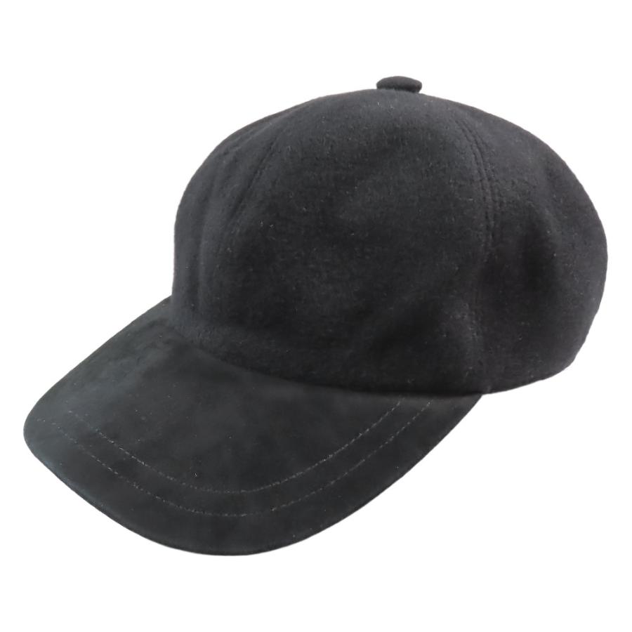 Berluti（ベルルッティ） 良品 カシミヤ100％ キャップ レザー