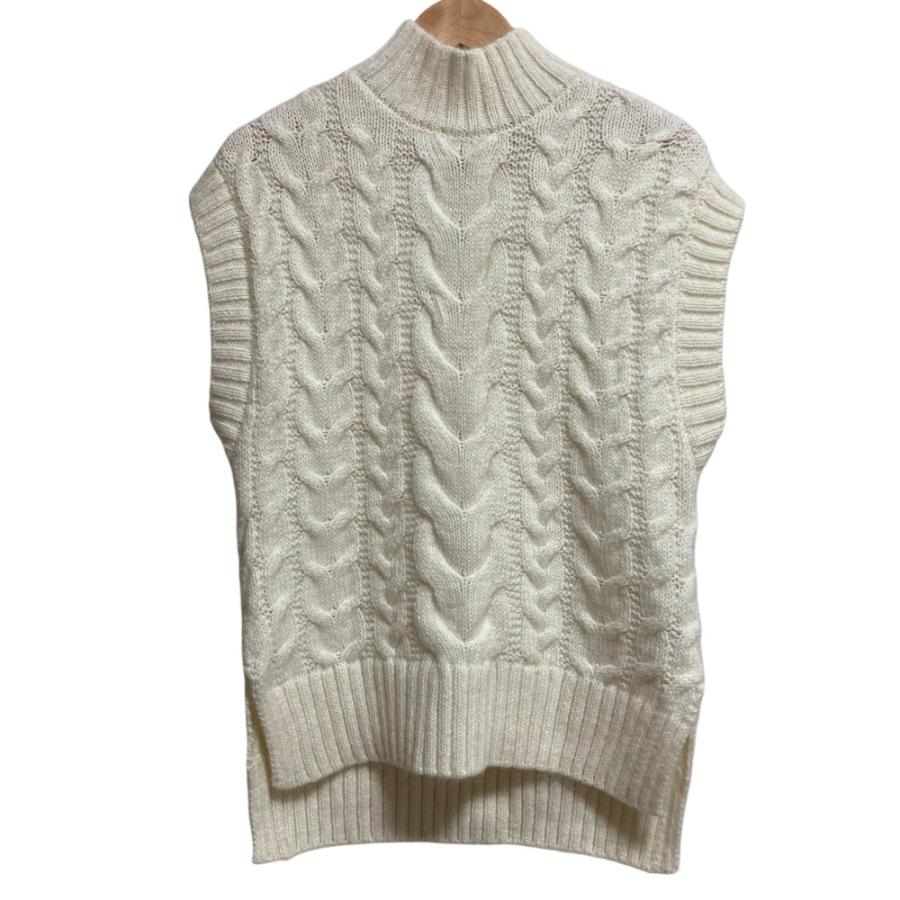 美品 ユナイテッドアローズTOKYO 1,8万 カシミヤ混ケーブルベスト 211 UNITED ARROWS（ユナイテッドアローズ） 美品 モヘヤブレンド