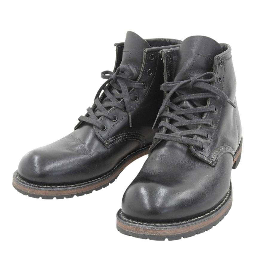 RED WING / レースアップブーツ/UK7.5/BLK/レザー/9014 美品 Red Wing レッドウィング 9014 BECKMAN BOOTS ベックマン レース