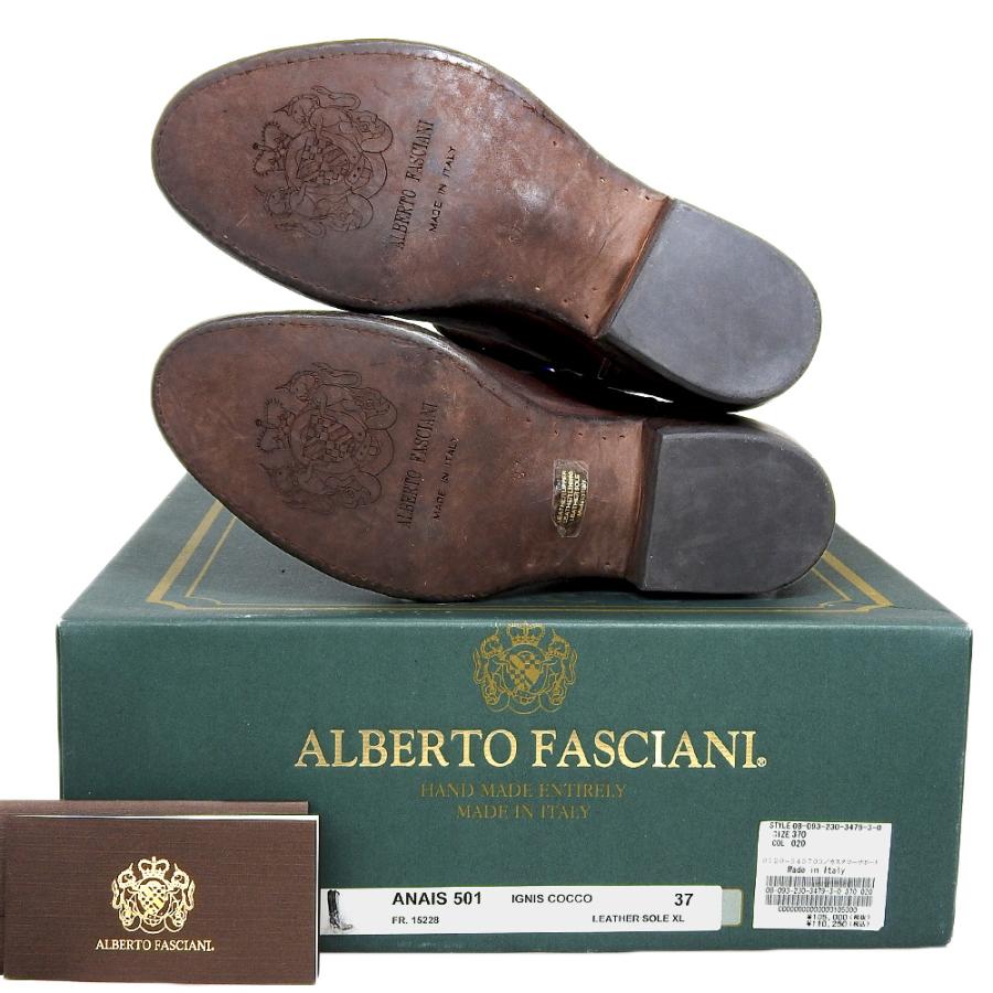 未使用 ALBERTO FASCIANI アルベルトファッシャーニ ANAIS レザー 