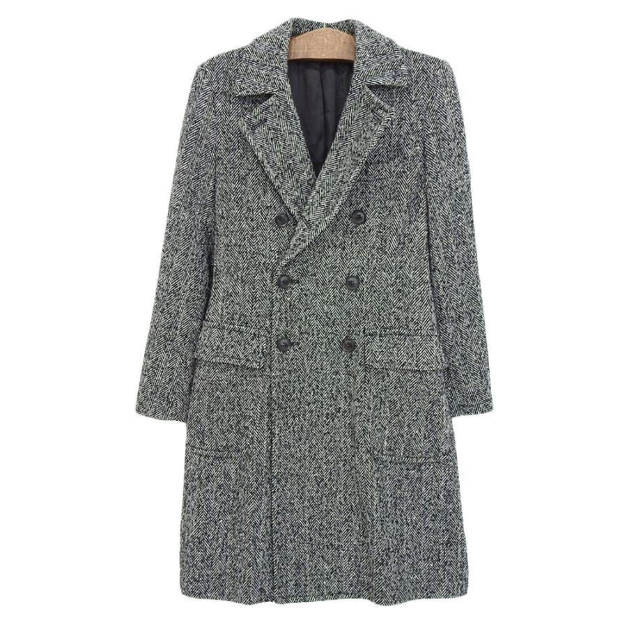 定価８万 美品 エストネーション ESTNATION チェスターコート メンズS ESTNATION（エストネーション） 美品 ヘリンボーン ダブルブレスト