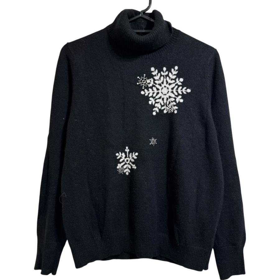 未使用】EL MIDAS エルミダ カシミヤ 100% カーディガン ブラック EL