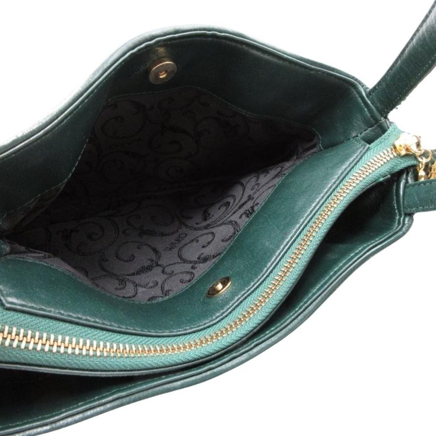 【美品】WAKO ワコウ 銀座和光 レザー ダークグリーン ハンドバッグ WAKO 美品 wako ワコー 銀座和光 ハンドバッグ キルティング