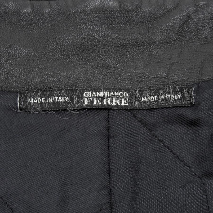 GIANFRANCO FERRE（ジャンフランコフェレ） 良品 レザーカーコート