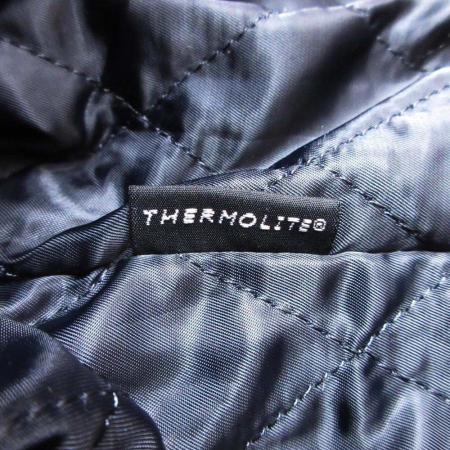 美品 ナノユニバース ゴートレザー スタジャン ドンキーカラー サーモライト 黒 美品 ナノユニバース ゴートレザー スタジャン ドンキーカラー