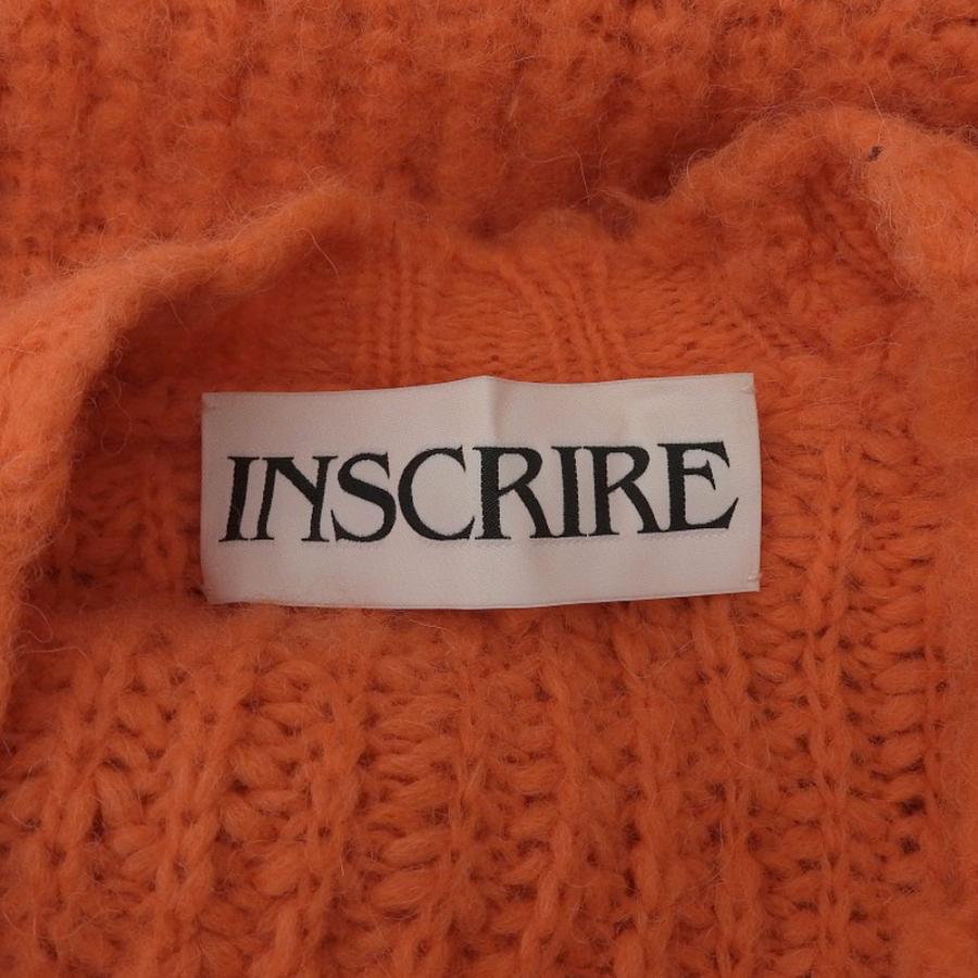 INSCRIRE - 美品 INSCRIRE アンスクリア Alpaca V-Nack Cardigan アルパカ ロングニットカーディガン オレンジ レディース 古着 中古 USED INSCRIRE（アンスクリア） 美品 Alpaca V-Nack Cardigan アルパカ