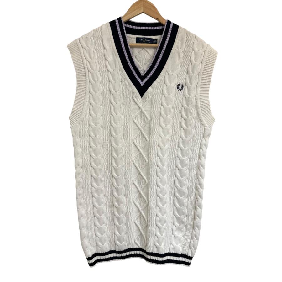 FRED PERRY（フレッドペリー） 美品 22AW FRED PERRY Cable Knit Tank