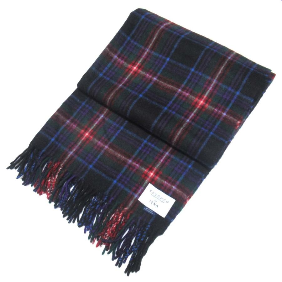 美品 BEGG&CO ベグアンドコー イエナ別注 ウールアンゴラ チェック柄