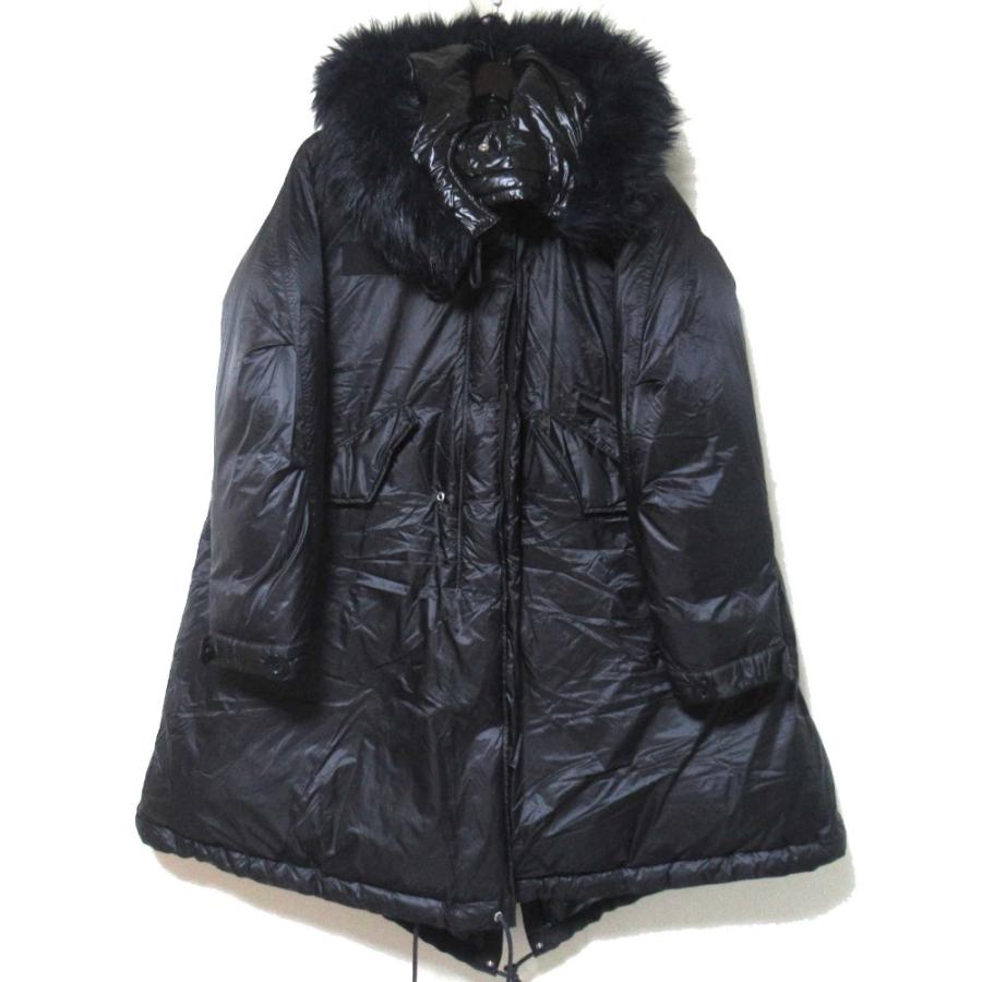 sacai（サカイ） 美品 フェイクファートリム フーディー ナイロン パ