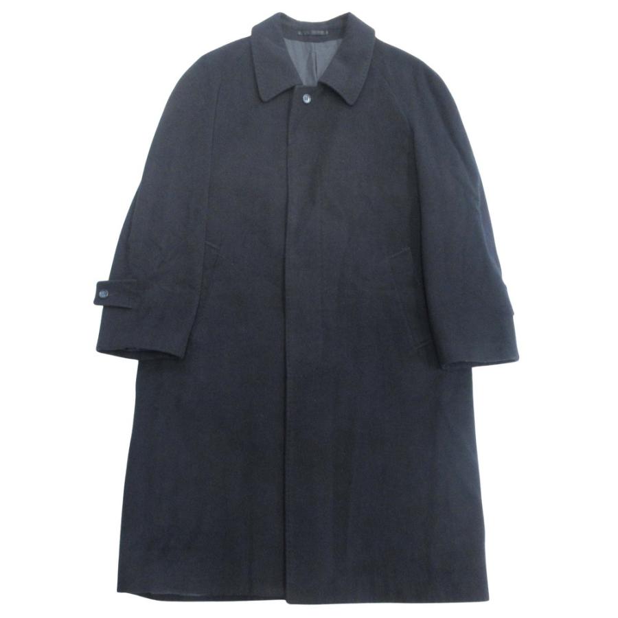 ブルックスブラザーズ コート カシミヤ混 ネイビー XL ウール/カシミヤ フランネル 段返り3釦コンフォートサックブレザー