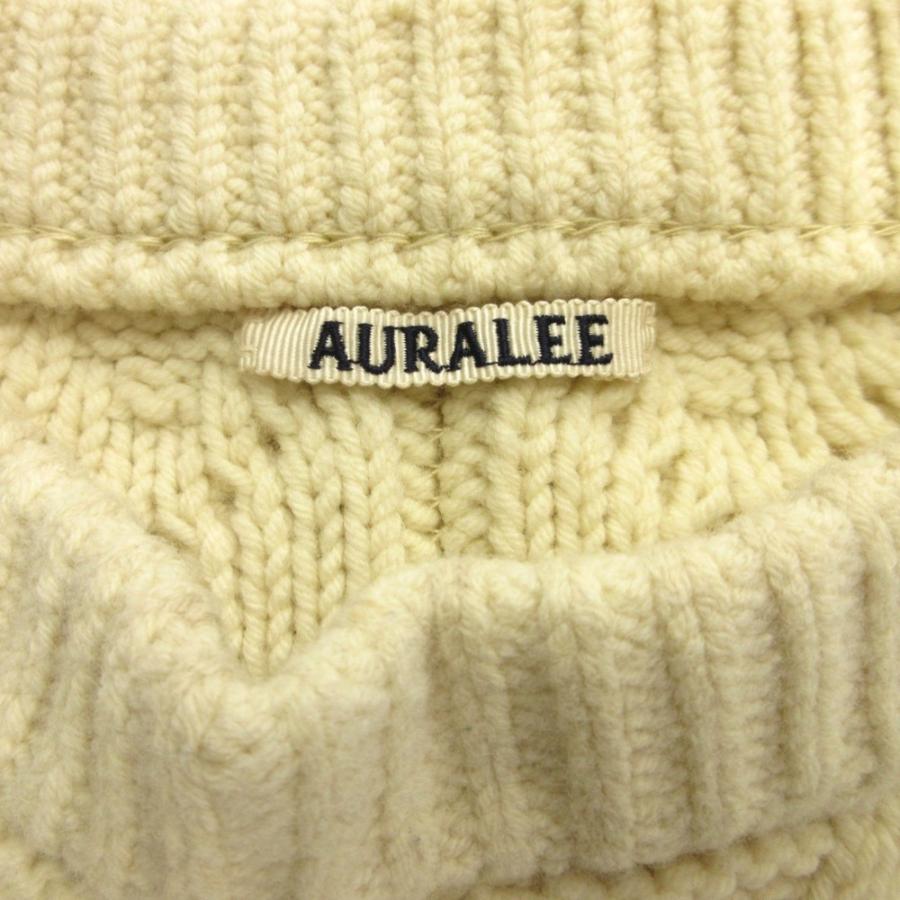 AURALEE 良品 19aw オーラリー HARD TWIST MERINO ARAN KNIT VEST
