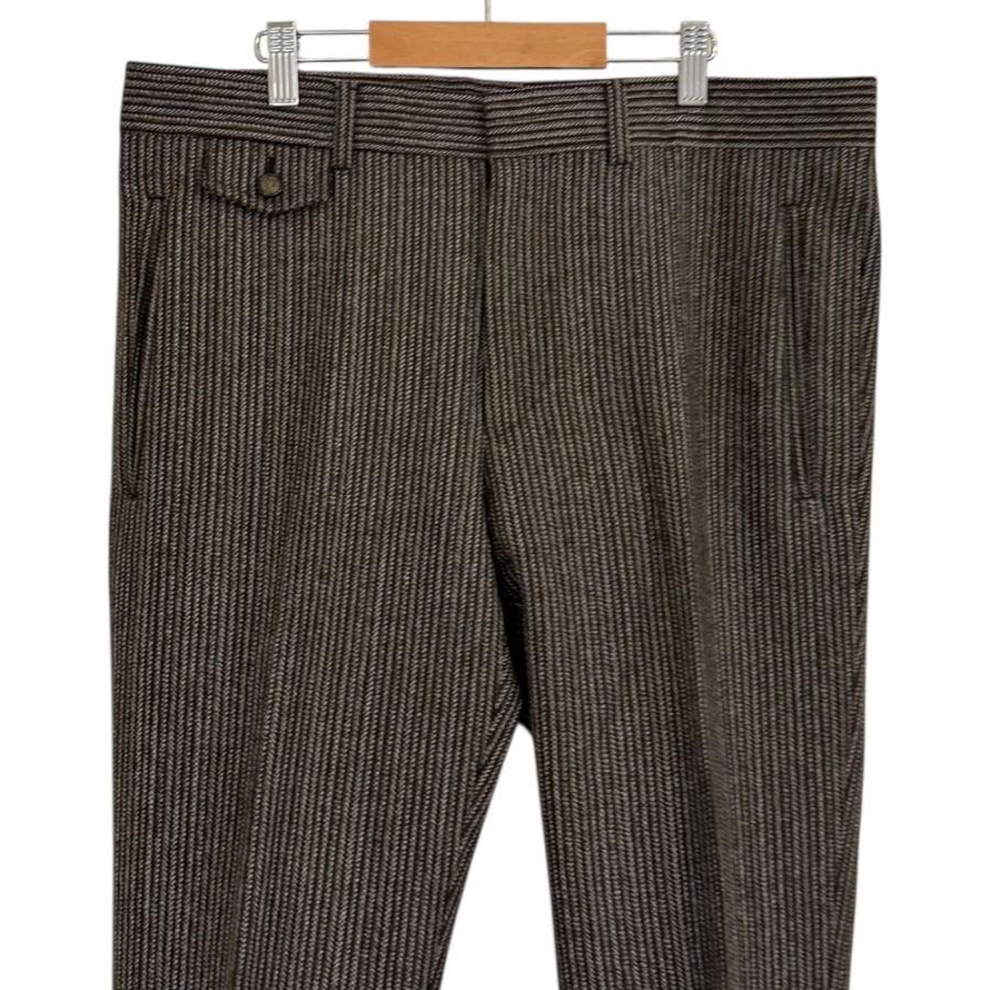 GUCCI（グッチ） 美品 ストライプ柄 クレストボタン スラックスパンツ