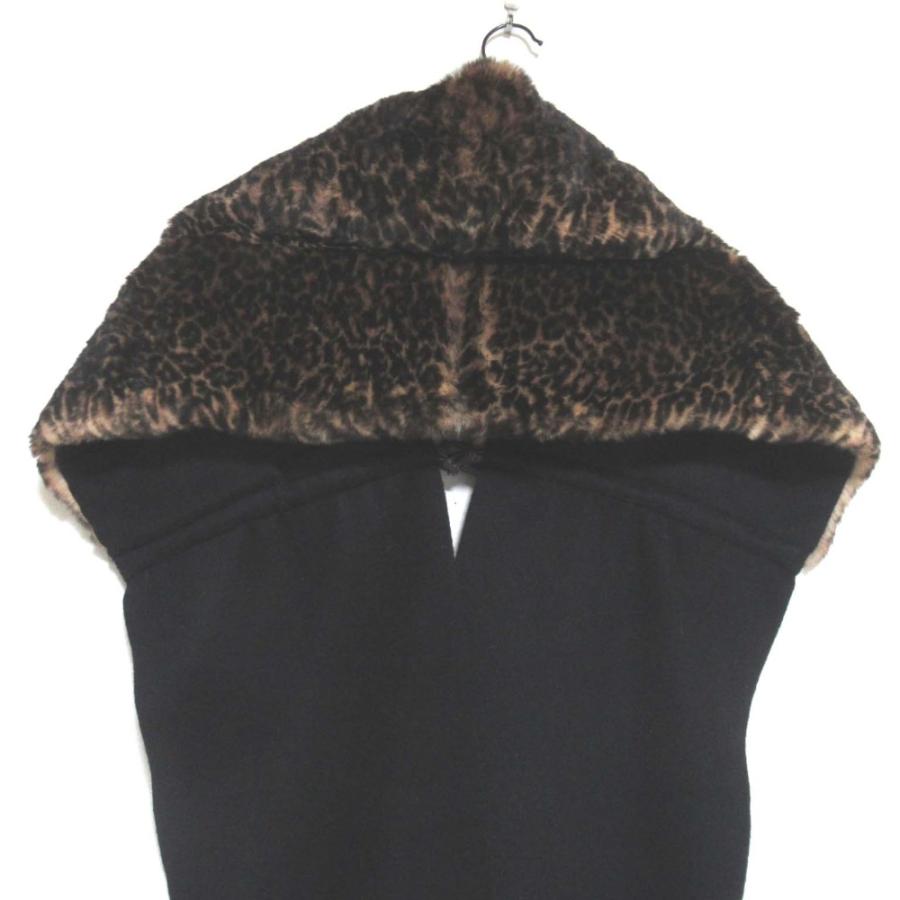FENDI（フェンディ） 美品 カシミヤ×ミンク レオパード柄