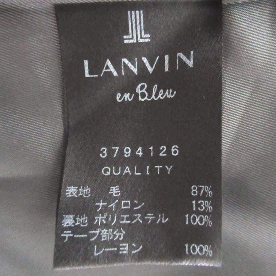 LANVIN en Bleu 美品 ランバンオンブルー ウール ダブルブレスト 