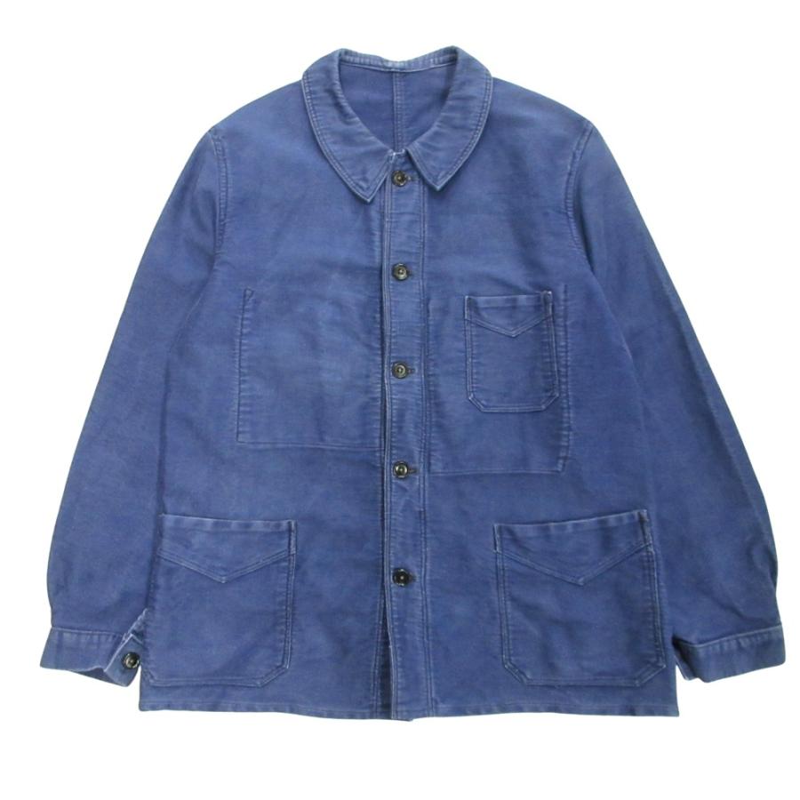 良品 40's SUPER TEBMOC モールスキン ワーク ジャケット ブルゾン V