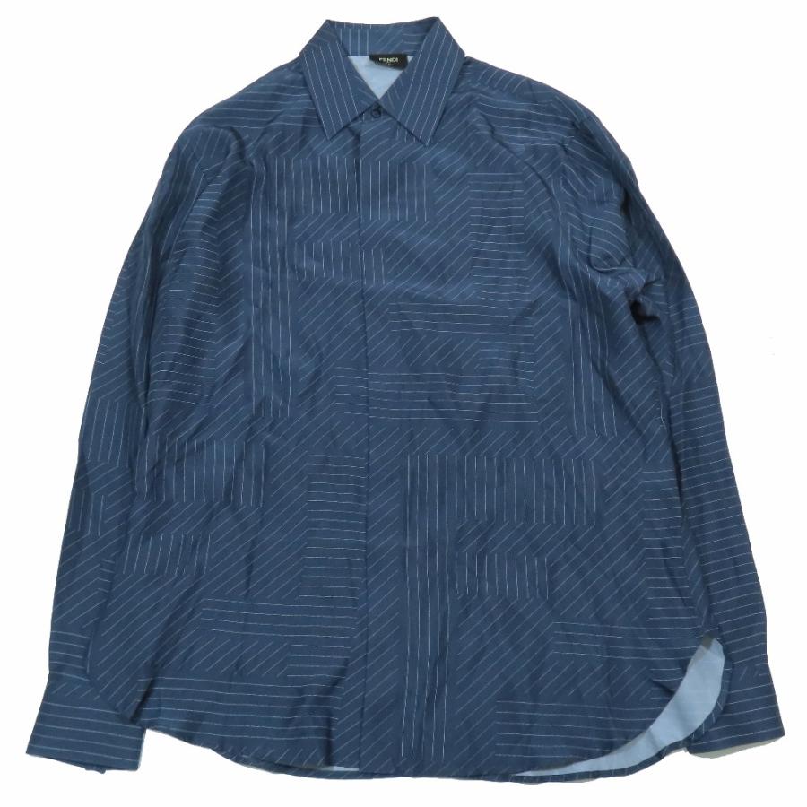 FENDI（フェンディ） 新品同様 2023年製 シルク100％ FFズッカ 総柄