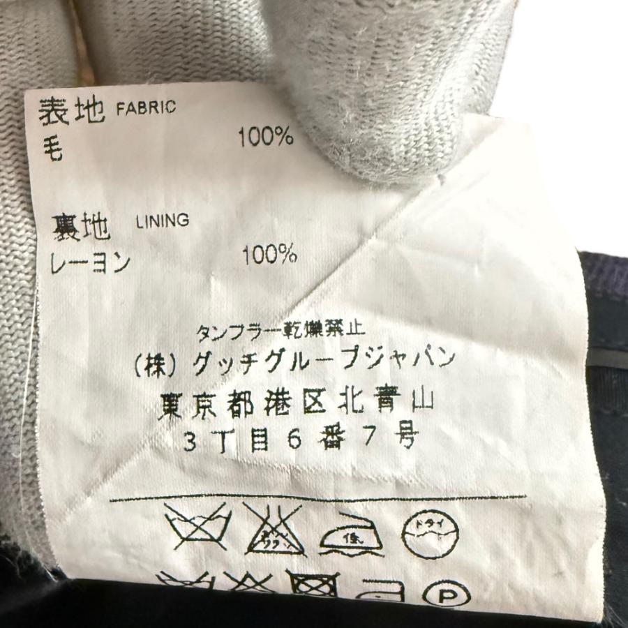GUCCI（グッチ） 美品 チェック柄 スラックスパンツ 44 パープル