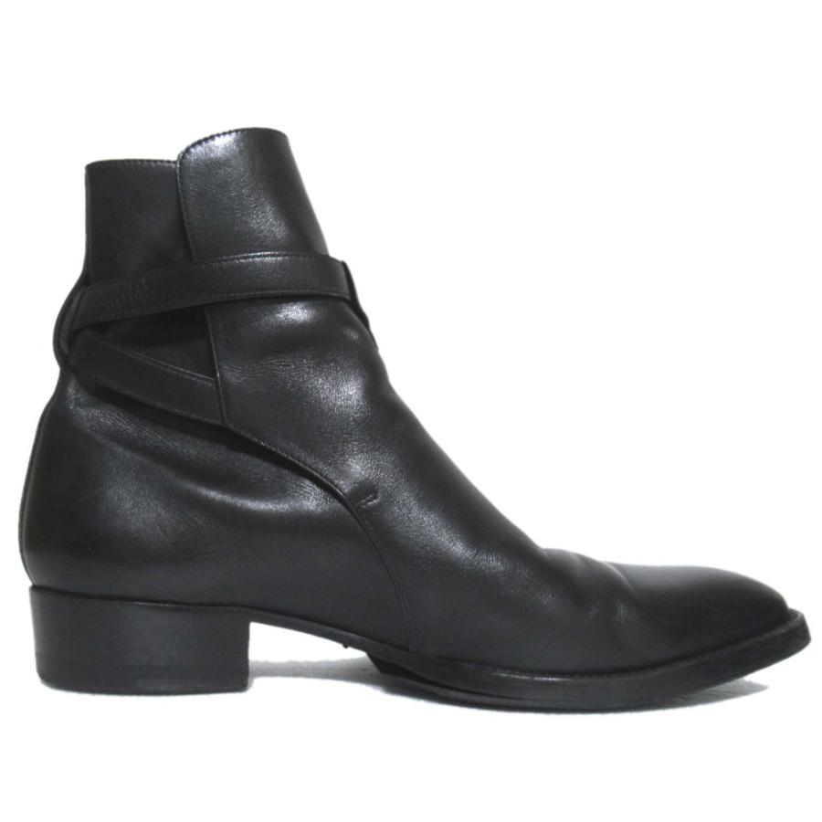 美品 SAINT LAURENT PARIS サンローランパリ レザー ワイアットブーツ