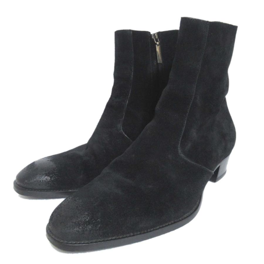 美品 SAINT LAURENT PARIS サンローランパリ スエード ジップ
