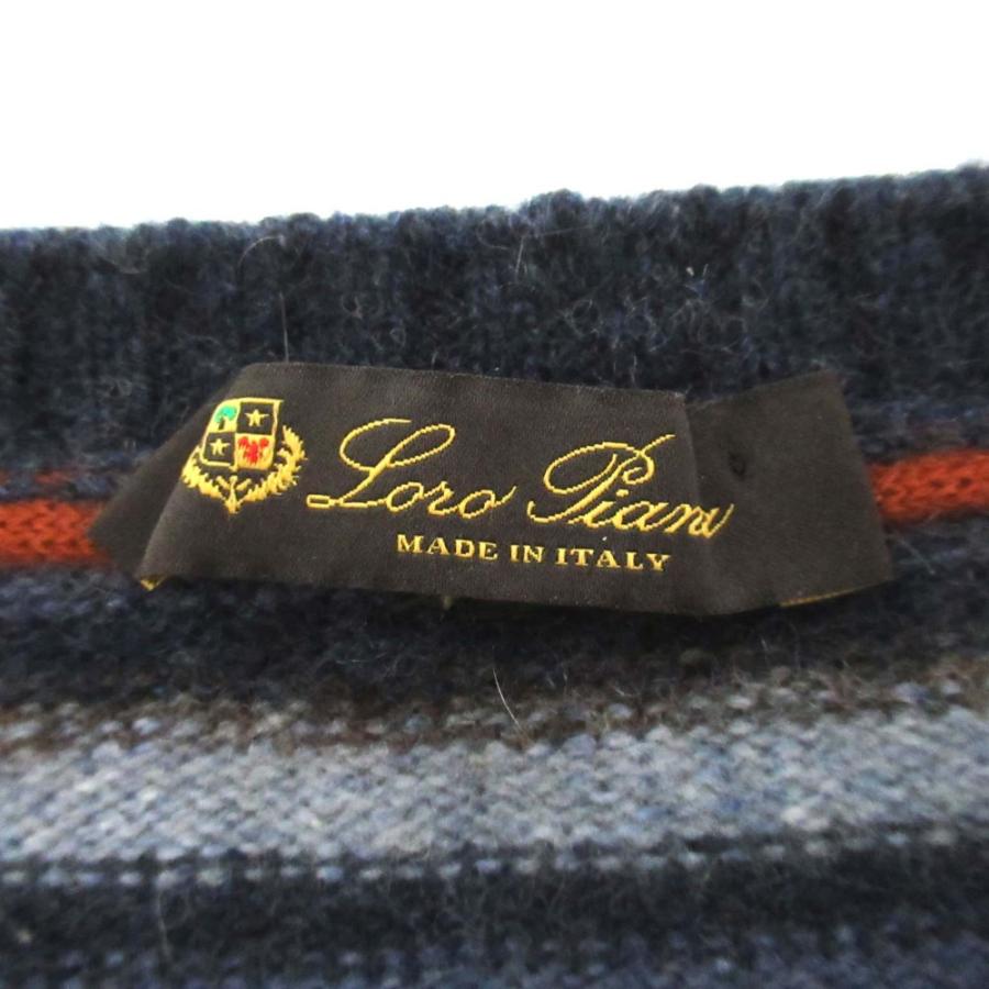 Loro Piana（ロロピアーナ） 良品 カシミヤ100％ ボーダー柄 長袖 